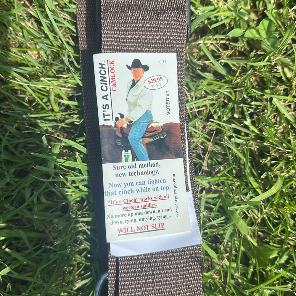 NWT! Western Saddle Cinch - Brown